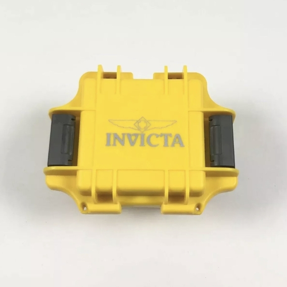 Brand New Invicta Single Slot Resistant Yellow Collector Diver Case Watch Box - Picture 3 of 7